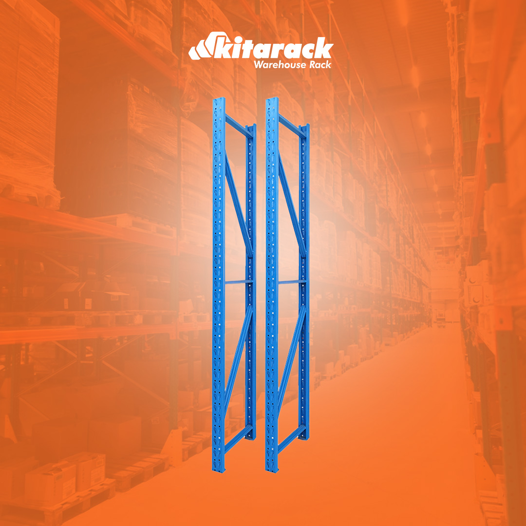 Kitarack Stacking Rack Tiang Rak PF25 Kitarack | Struktur Rak Stabil