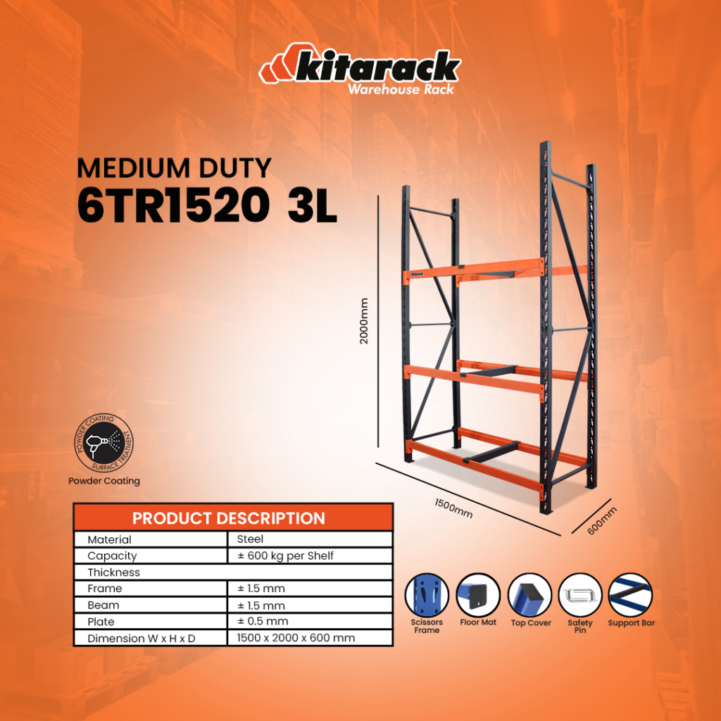 rak 6TR SERIES STARTER untuk beban 600 kg 