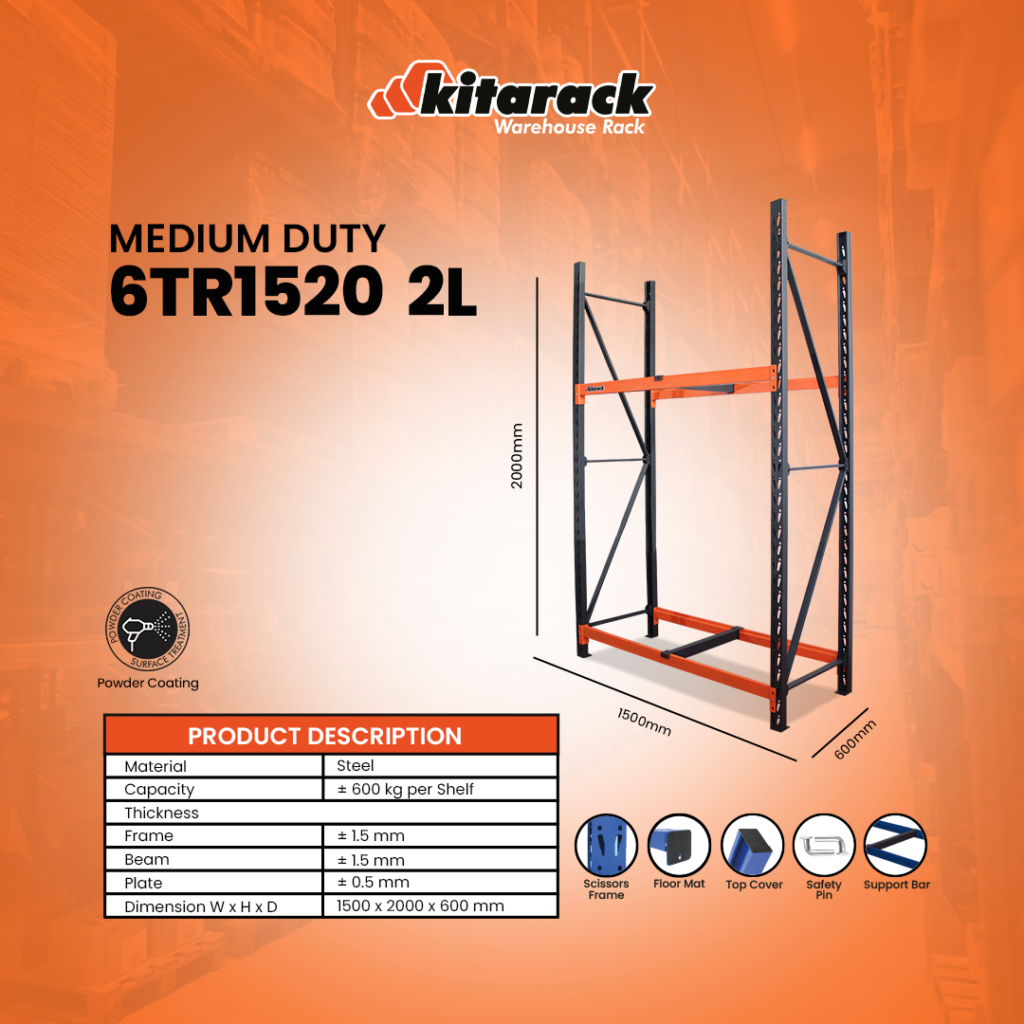 rak 6TR SERIES STARTER untuk beban 600 kg 