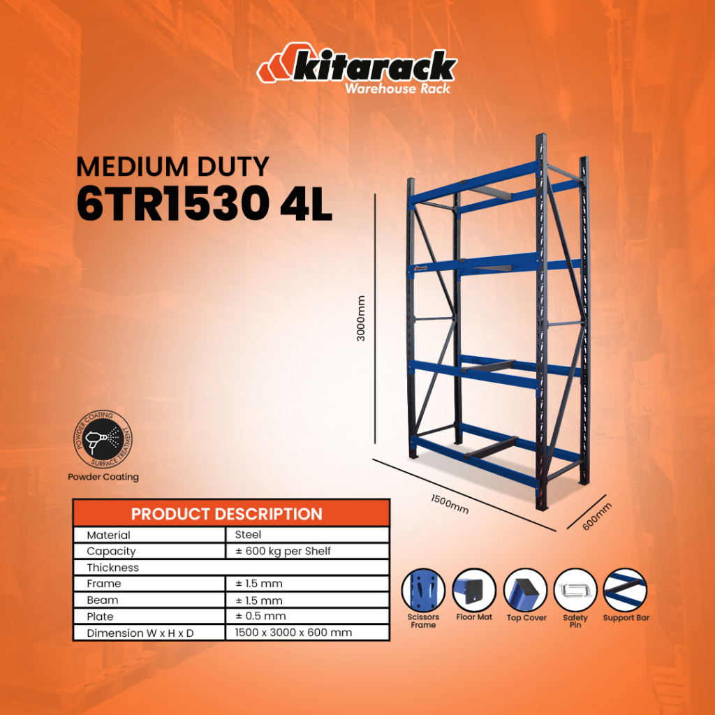 rak 6TR SERIES STARTER untuk beban 600 kg 