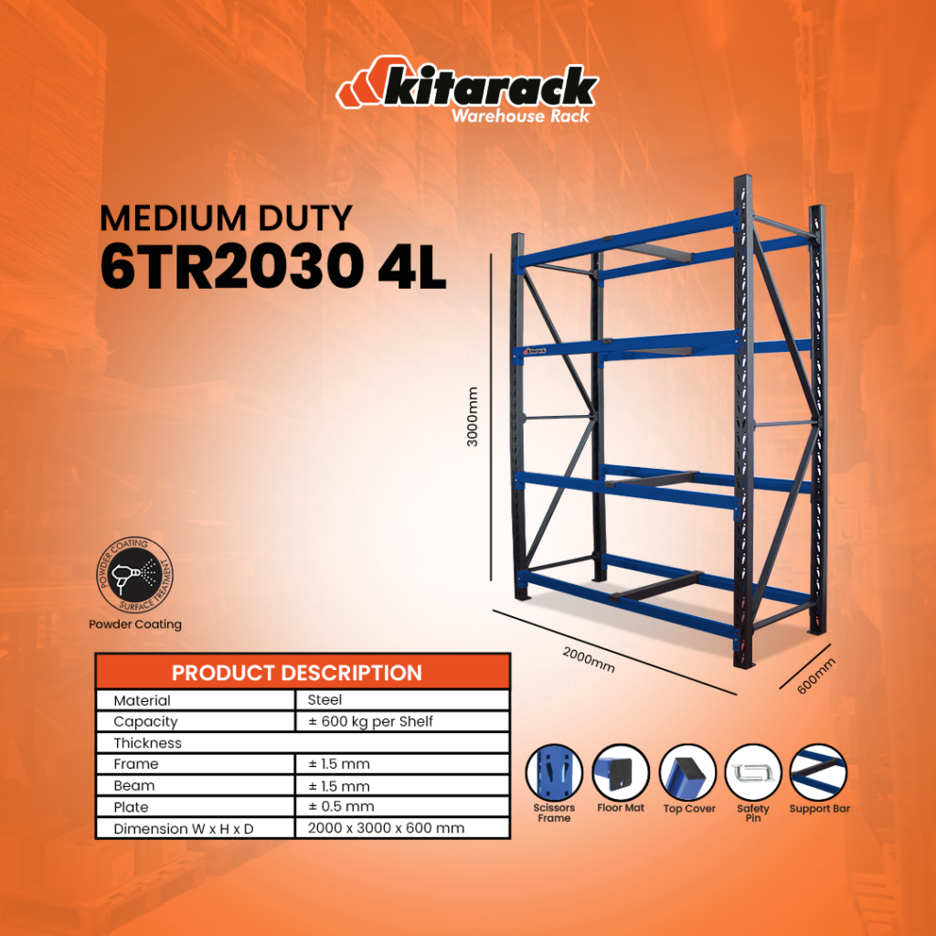 rak 6TR SERIES STARTER untuk beban 600 kg 