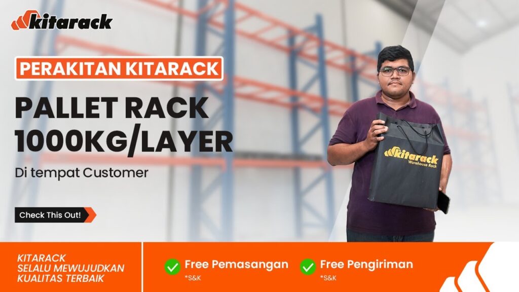 Perakitan Rak Pallet 1000kg/layer Langsung di Lokasi Customer! 