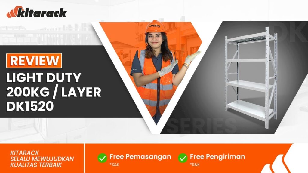 NEW RACK LIGHT DUTY 200KG PER LAYER, PENYIMPANAN IDEAL UNTUK E-COMMERCE RUMAHAN | REVIEW DK1520 