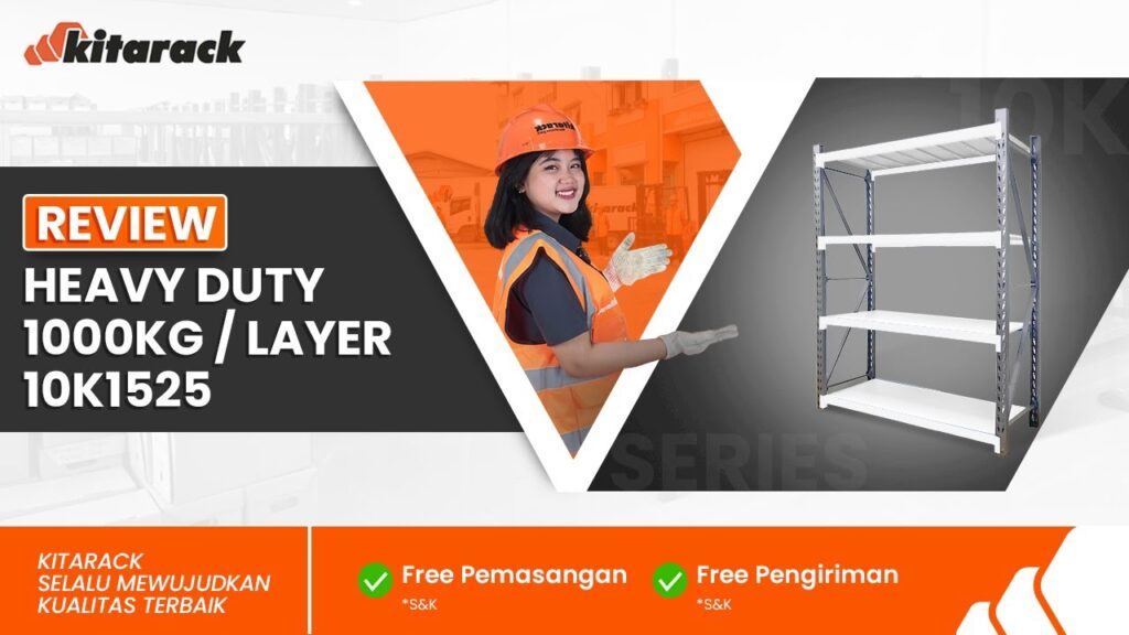 RAK HEAVY DUTY 1TON PERLAYER UNTUK BISNIS SKALA BESAR! | REVIEW 10K1525 
