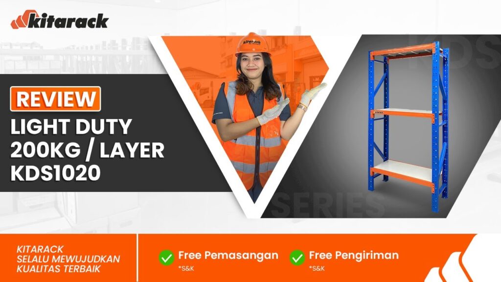 RAK LIGHT DUTY 200KG PERLAYER UNTUK BISNIS GROSIR | REVIEW KDS1020 
