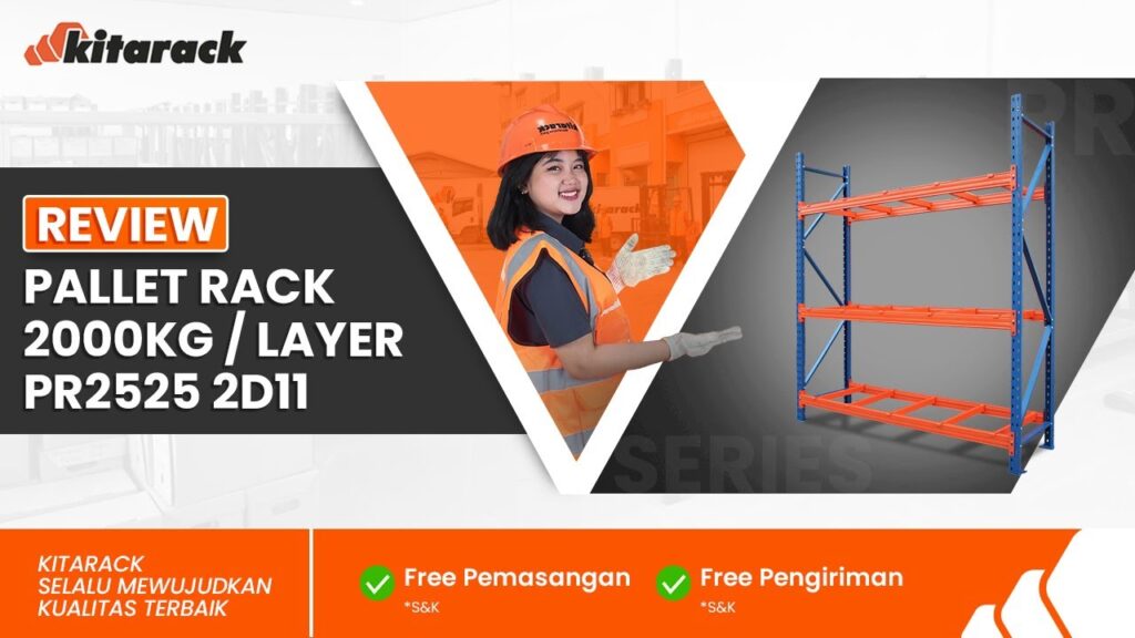 PALLET RAK 2 TON PER LAYER PENYIMPANAN EFISIEN UNTUK BISNIS GROSIR | REVIEW PR2525 2D11 