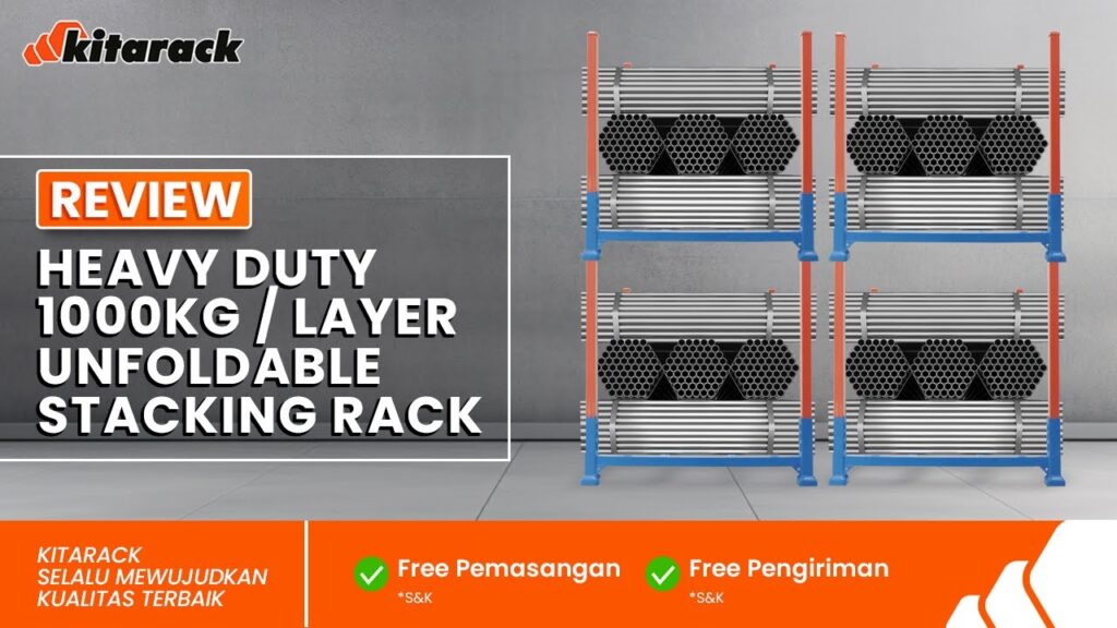 RAHASIA MENGATUR BISNIS LEBIH MUDAH DENGAN HEAVY DUTY UNFOLDABLE STACKING RACK! | REVIEW USR 