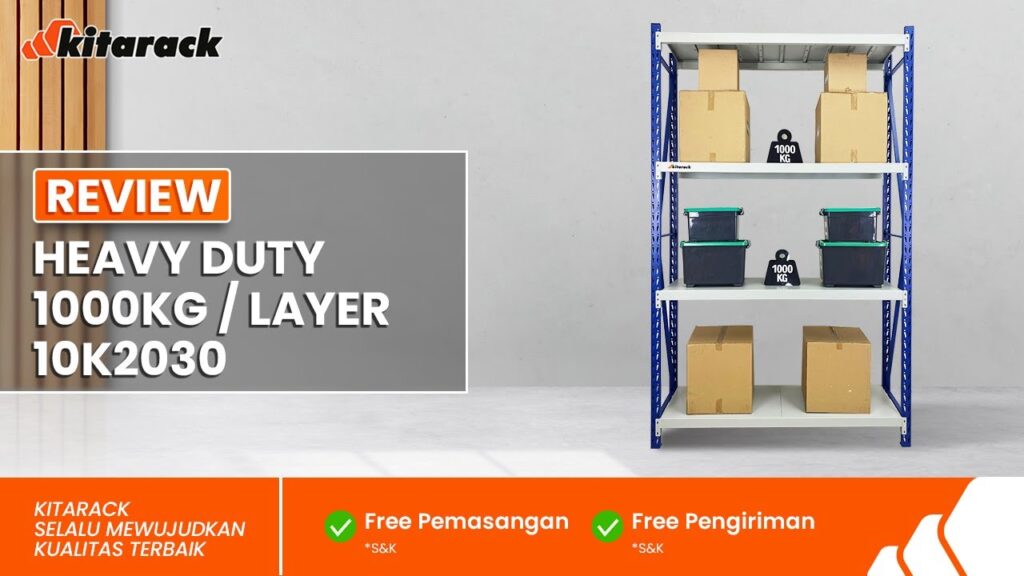 PROYEK KONSTRUKSI BESAR WAJIB MENGGUNAKAN RAK HEAVY DUTY KITARACK | REVIEW 10K2030 