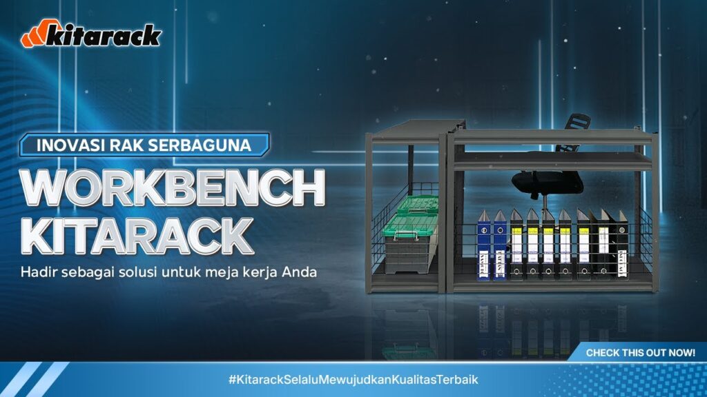 INOVASI RAK SERBAGUNA YANG BISA JADI MEJA KERJA! WORKBENCH KITARACK! 