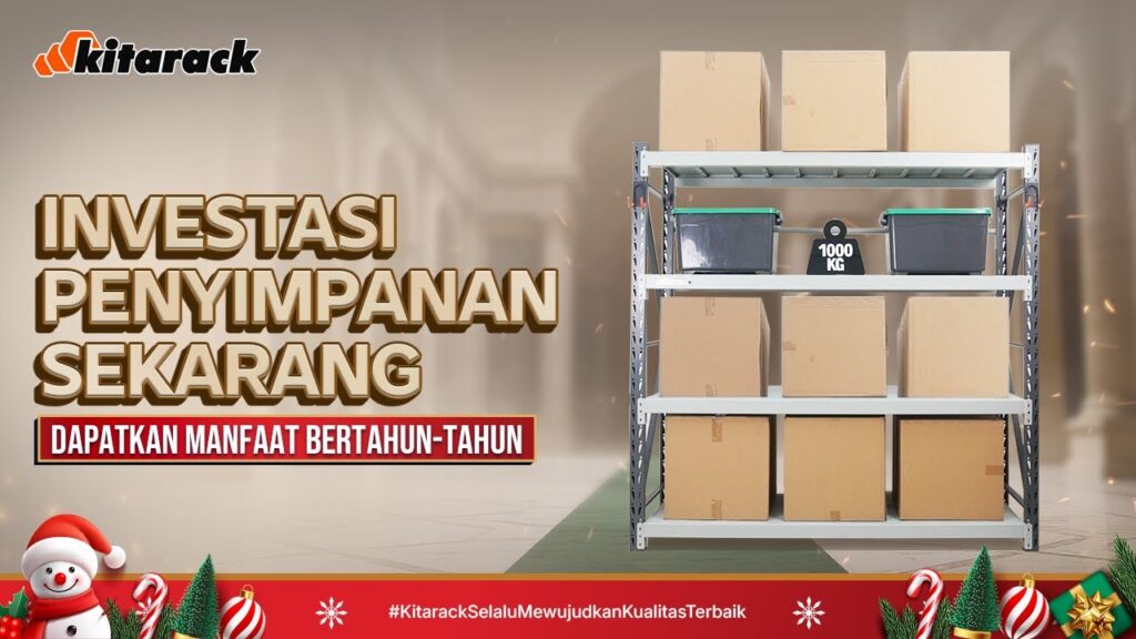 INVESTASI SEKALI, PENYIMPANAN INDUSTRI BERAT AWET BERTAHUN TAHUN! RAK HEAVY DUTY KITARACK RAHASIANYA 