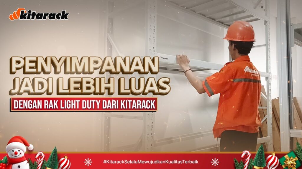 PENYIMPANAN BENGKEL JADI 2X LEBIH LUAS DENGAN RAK LIGHT DUTY KITARACK! 