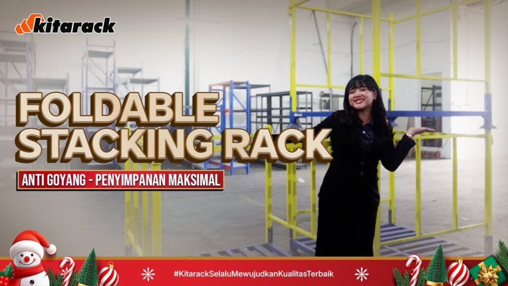 FOLDABLE STACKING RACK ANTI GOYANG DAN PENYIMPANAN MAKSIMAL! 