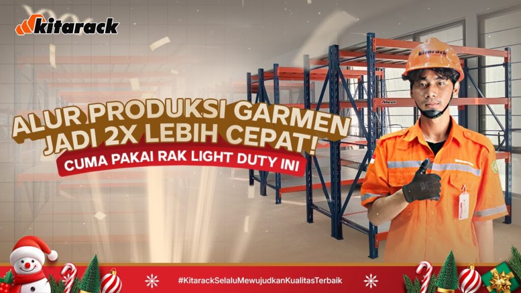 ALUR PRODUKSI GARMEN JADI 2X LEBIH CEPAT! INI RAHASIA EFISIENSI GUDANG CUMA PAKAI RAK INI! 