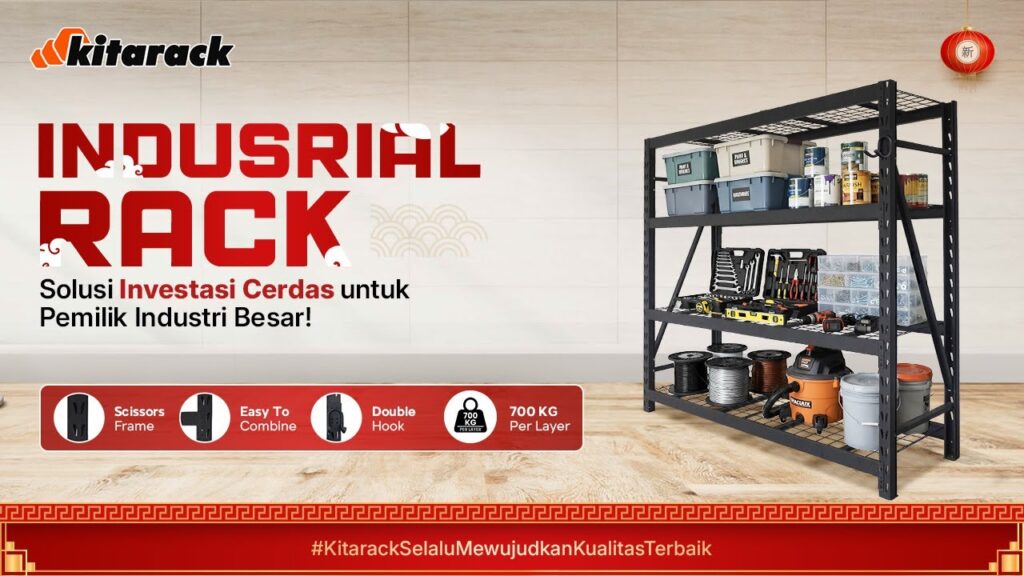 HEMAT LAHAN 70%! JADIKAN RAK INDUSTRIAL INI INVESTASI INDUSTRI BESAR! 