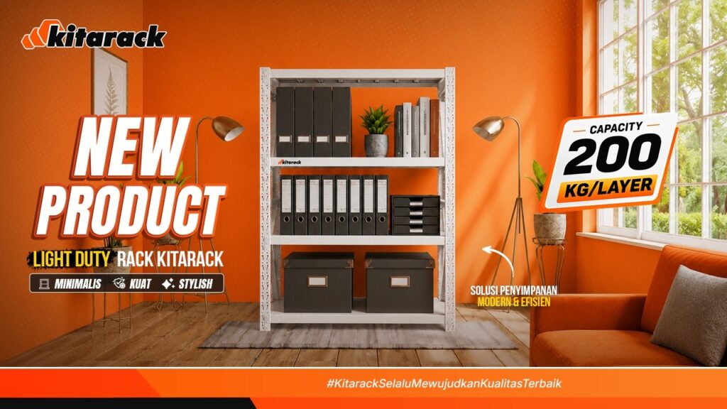 NEW LIGHT DUTY RACK BY KITARACK ! SMART STORAGE, BETTER SPACE✨ 🔥 
