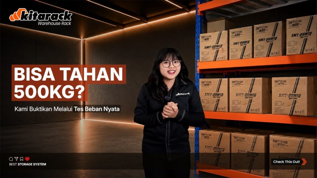 UJI KETAHANAN RAK MEDIUM DUTY KITARACK: SANGGUP MENAHAN BEBAN BENERAN 500KG?! 🏋️‍♂️ 