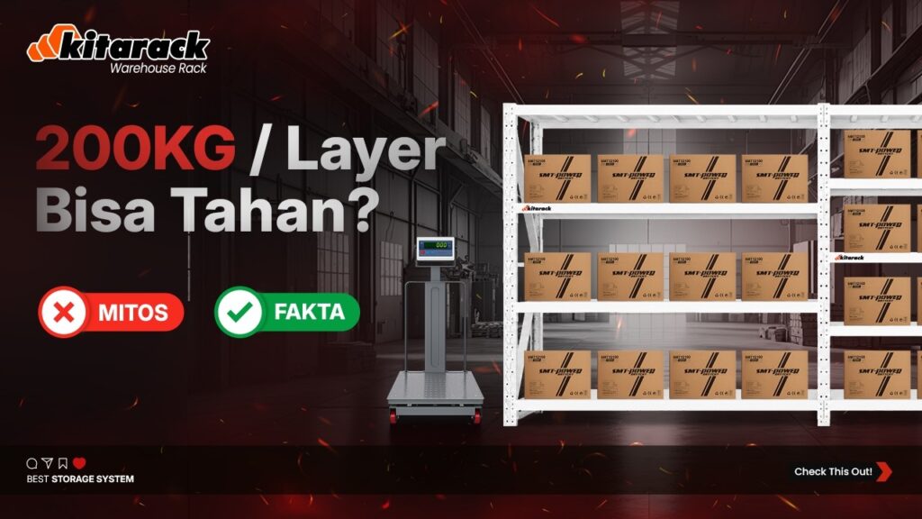 BUKTIIN LANGSUNG! RAK COMPACT DAN CLEAN INI KUAT TAHAN BEBAN 200KG PERLAYER?! 